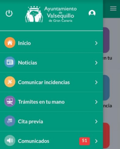 Imagen de la aplicación móvil municipal de Valsequillo (Foto TA)
